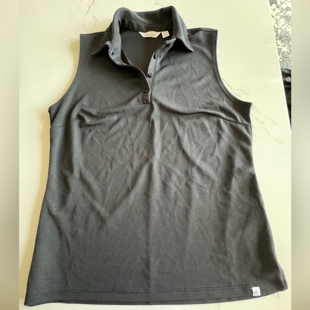 Lady Hagen, black, golf shirt.